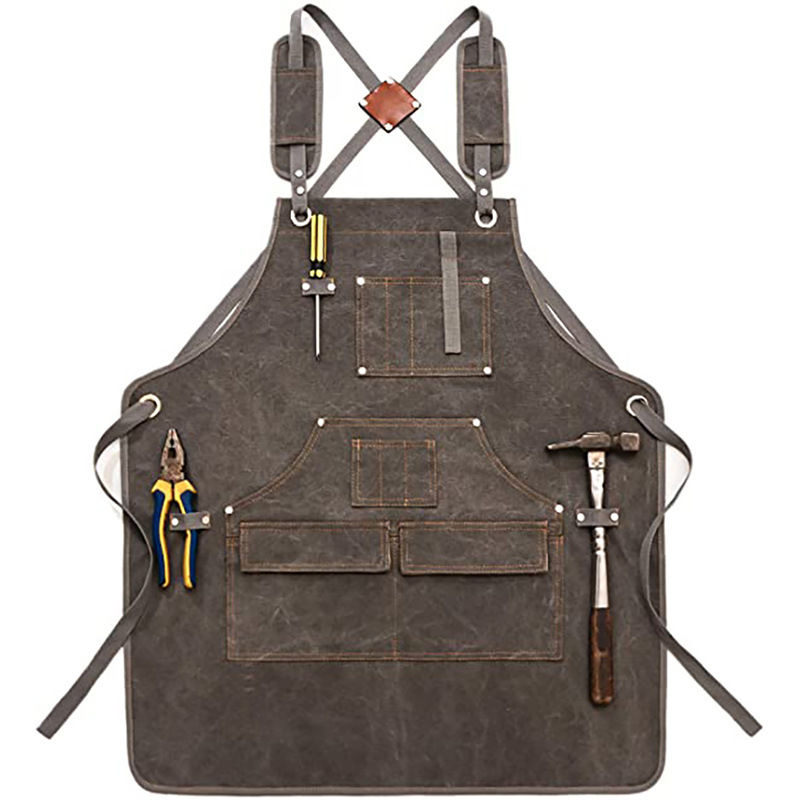 Gardening Tools Logo - Grembiule moderno semplice in tela spessa