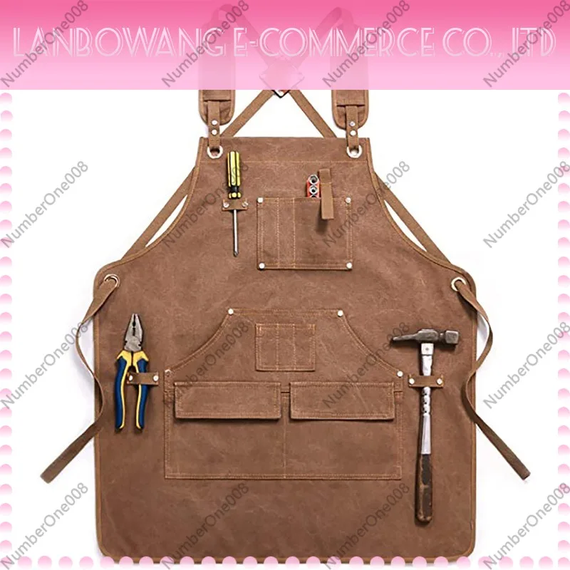 Gardening Tools Logo - Grembiule da Lavoro in Tela Spessa