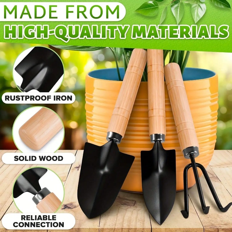 Gardening Tools Shop - Set di 3 Pezzi/1 Set di