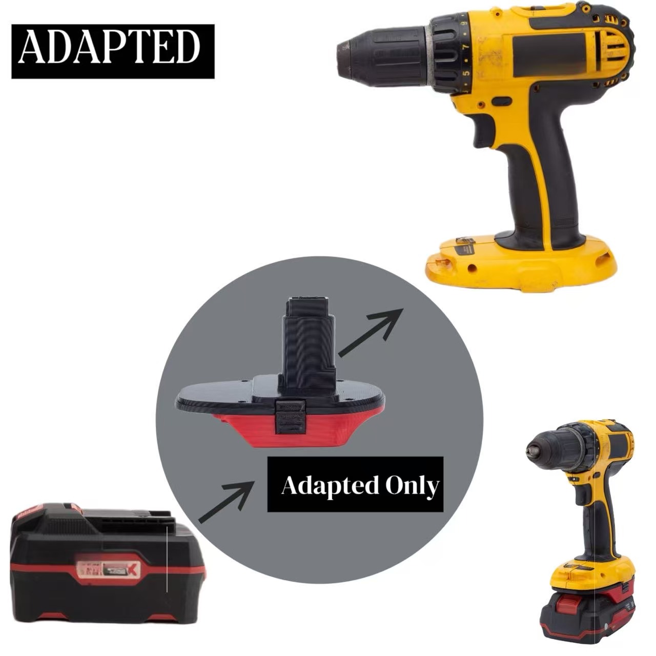 Gardening Tools Lidl - Adattatore convertitore batteria per utensili LIDL