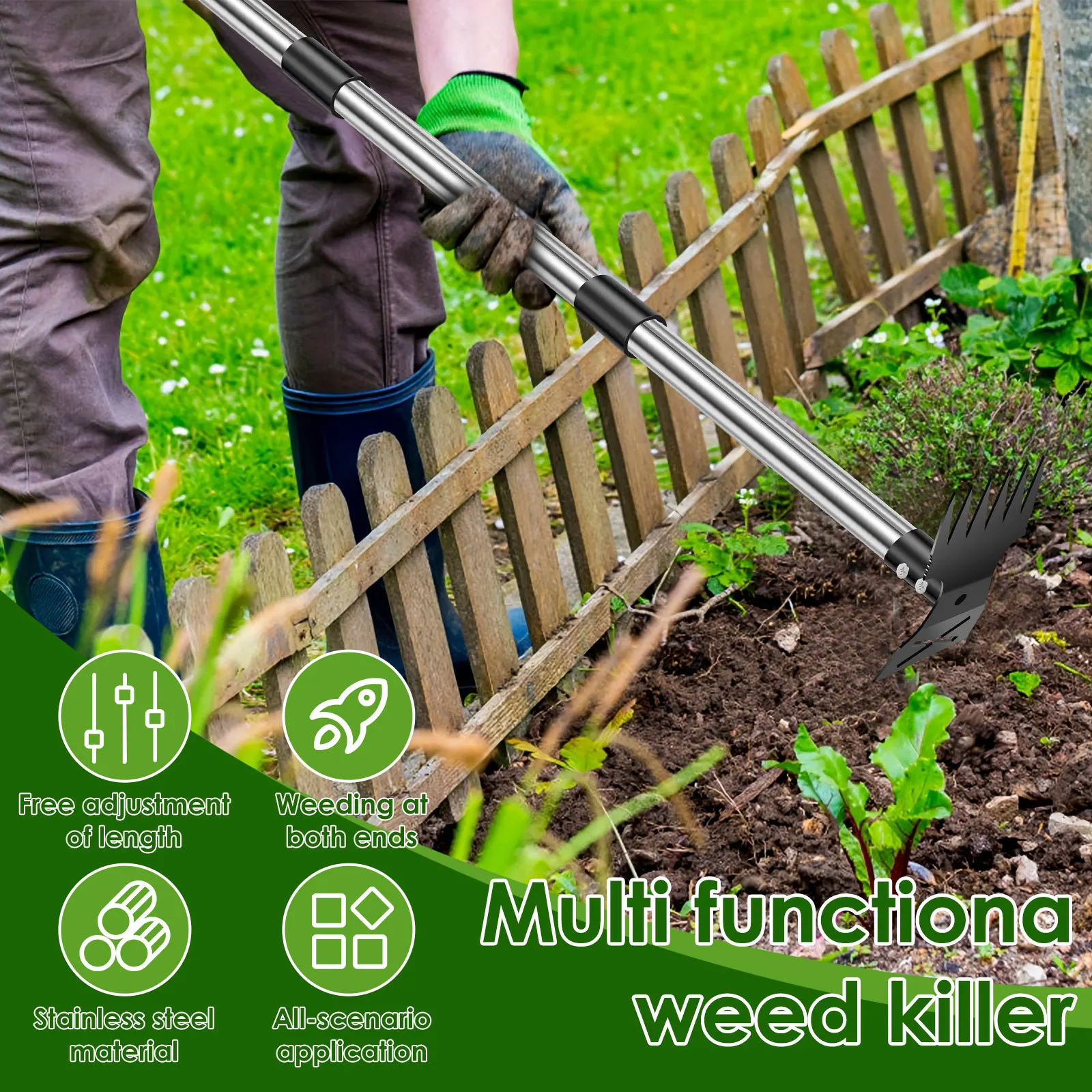 Rastrello da giardino in accia - Weed Puller recensione e prezzo