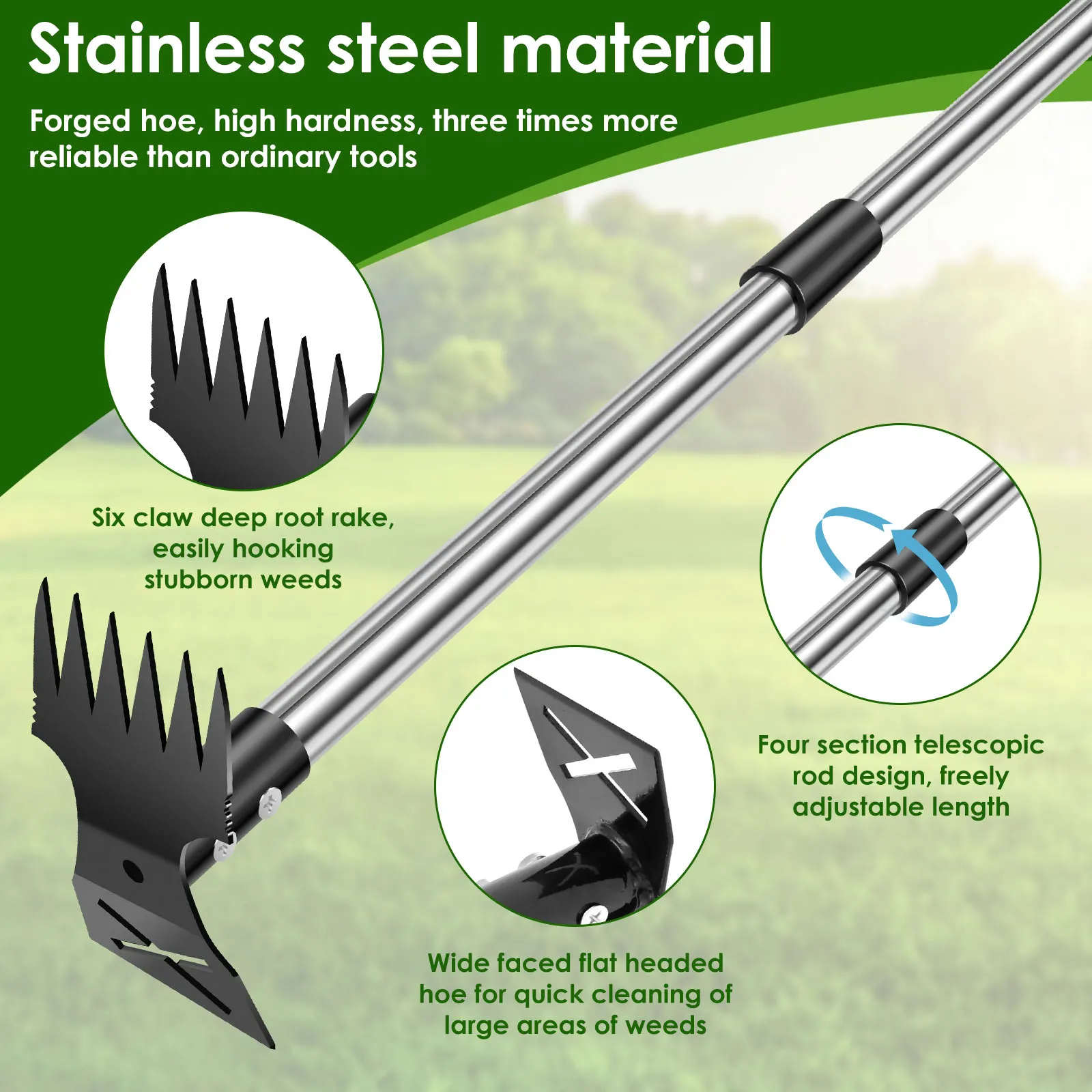 Rastrello da giardino in accia - Weed Puller recensione e prezzo
