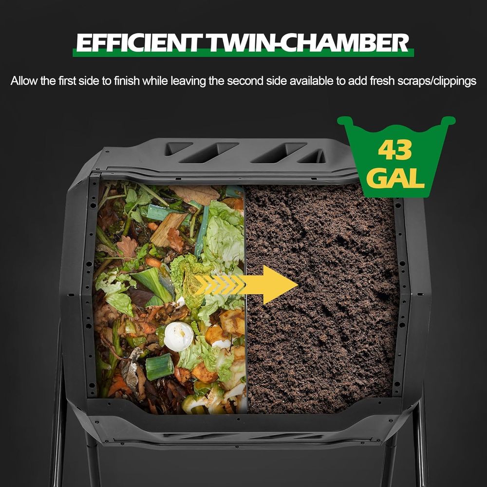 Compostiera Rotante da 43 Gall - Compost Bin recensione e prezzo