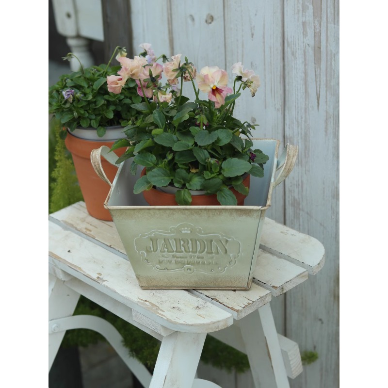 Vaso da fiori vintage in latta - Gardening Tools In English recensione e prezzo